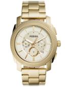 Fossil Men's Chronograph Machine Gold-tone Stainless Steel Bracelet Watch 45mm Fs5193