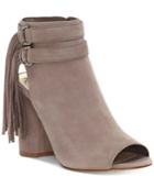 Vince Camuto Catinka Fringe Booties Women's Shoes