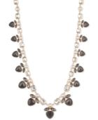 Anne Klein Bright Nights Gold-tone Imitation Pearl Collar Necklace