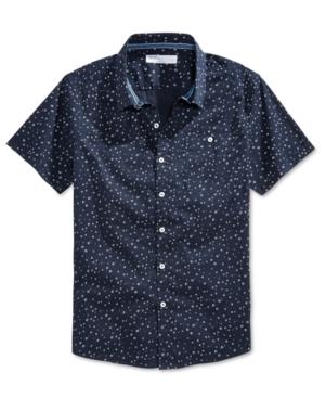 Level 10 Men's Circle-print Short-sleeve Shirt