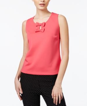 Maison Jules Bow-detail Keyhole Top, Created For Macy's