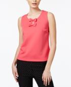 Maison Jules Bow-detail Keyhole Top, Created For Macy's