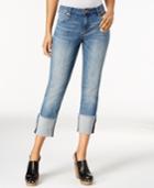 Kut From The Kloth Cameron Distressed Cuffed Boyfriend Hard Working Wash Jeans