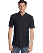 Tommy Hilfiger Big And Tall Maxwell Short-sleeve Button-down Shirt