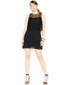 Bcbgeneration Lace Popover Pleated Dress