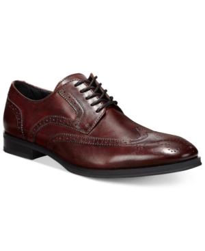 Alfani Men's Platinum Miller Wing-tip Derbys Men's Shoes