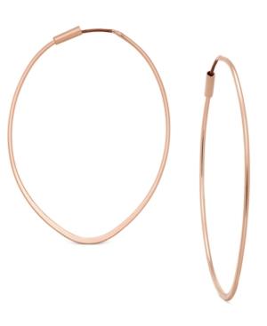 Abs By Allen Schwartz Oval Hoop Earrings