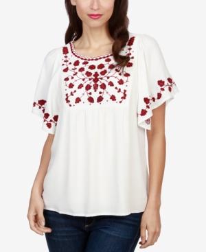 Lucky Brand Hannah Embroidered Top