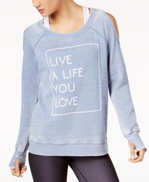 Ideology Graphic Cold-shoulder Top, Created For Macy's