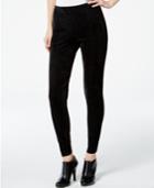 Calvin Klein Faux-suede-front Seamed Leggings