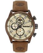 Timberland Men's Henniker 2 Brown Leather Strap Watch 46x53mm Tbl14816jlbn07