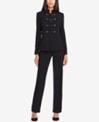 Tahari Asl Ten-button Stand-collar Pantsuit