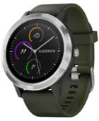 Garmin Unisex Vivoactive 3 Black Silicone Strap Smart Watch 43mm