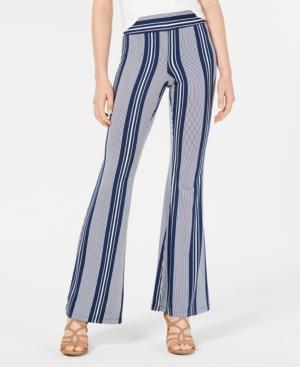 Bcx Juniors' Striped Flare-leg Pants