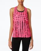 Material Girl Active Juniors' Graphic Twist-back Tank Top, Only At Macy's
