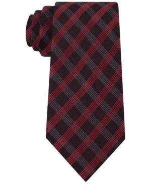 Calvin Klein Men's Red Hot Plaid Tie