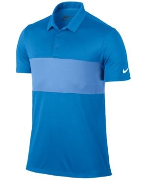 Nike Men's Dri-fit Breathe Color Block Golf Polo