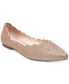 Betsey Johnson Crosbey Scalloped Flats Women's Shoes