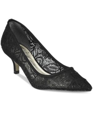 Adrianna Papell Lois Lace Pointed-toe Kitten Heel Pumps Women's Shoes