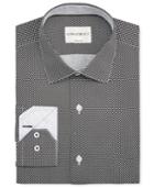 Con. Struct Men's Slim-fit Diamond-print Dress Shirt