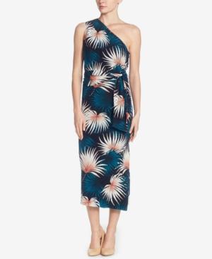 Catherine Malandrino Indiana Printed One-shoulder Dress