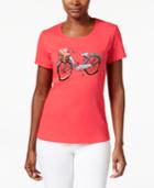 Karen Scott Bicycle-graphic T-shirt, Only At Macy's