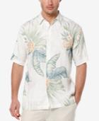 Cubavera Men's Linen Tropical-print Short-sleeve Shirt