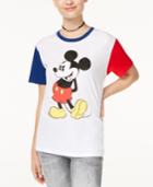 Disney Juniors' Mickey Mouse Contrast Graphic T-shirt By Hybrid