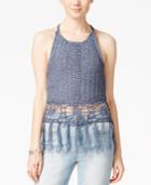 American Rag Juniors' Crocheted Halter Top, Only At Macy's