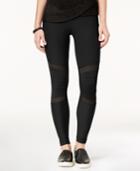 No Comment Juniors' Sheer-inset Leggings