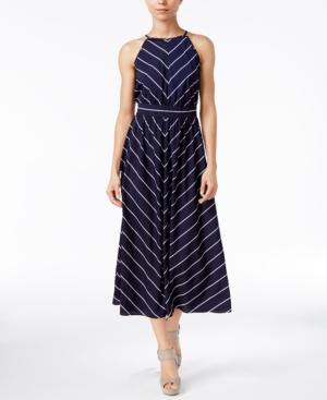 Maison Jules Kimberly Striped Midi Dress, Only At Macy's