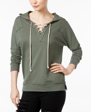 Fair Child Cotton Lace-up Hoodie