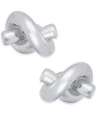 Kate Spade New York Silver-tone Knotted Stud Earrings