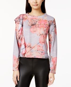 Bar Iii Ruffled Top, Created For Macy's
