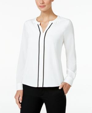 Calvin Klein Contrast-trim Blouse