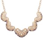 Lonna & Lilly Gold-tone Pave Beaded Filigree Statement Necklace
