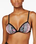 Hula Honey Printed Push-up Bikini Top Women's Swimsuit