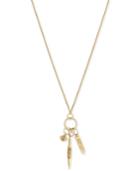 Vince Camuto Gold-tone Long Multi-charm Pendant Necklace