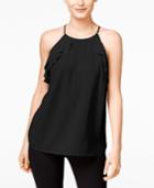 Inc International Concepts Petite Ruffled Halter Top, Only At Macy's