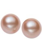 Belle De Mer Cultured Freshwater Pearl Stud Earrings (7mm) In 14k Gold (available In White Or Pink)