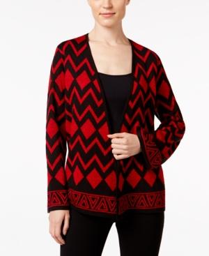 Alfred Dunner Open-front Cardigan