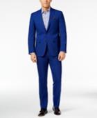 Tallia Men's Slim-fit Blue Neat Suit