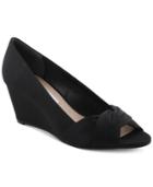 Nina Edelia Peep-toe Evening Wedges Women's Shoes