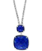 Effy Lapis Lazuli Pendant Necklace (18 Ct. T.w.) In Sterling Silver