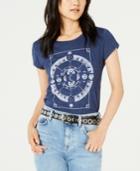Love Tribe Juniors' Mystical Moons Graphic-print T-shirt