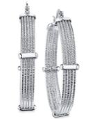 2028 Textured Multi-row Hoop Earrings, A Macy's Exclusive Style