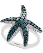 Bella Bleu By Effy Diamond Starfish Ring (1 Ct. T.w.) In 14k White Gold
