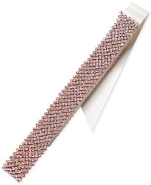 Jewel Badgley Mischka Rose Gold-tone Crystal Sash