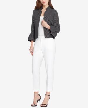Tahari Asl Printed Bell-sleeve Pantsuit