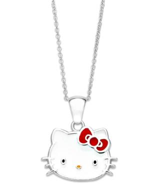Hello Kitty Necklace, Sterling Silver Pendant